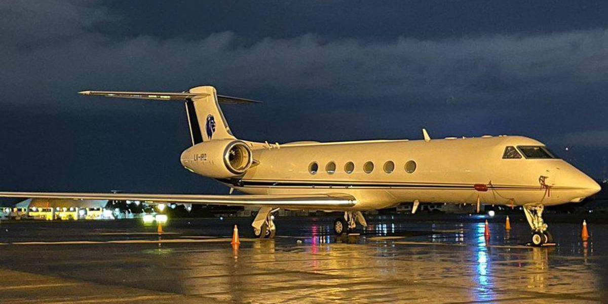El avión de Messi ya se encuentra en Guayaquil