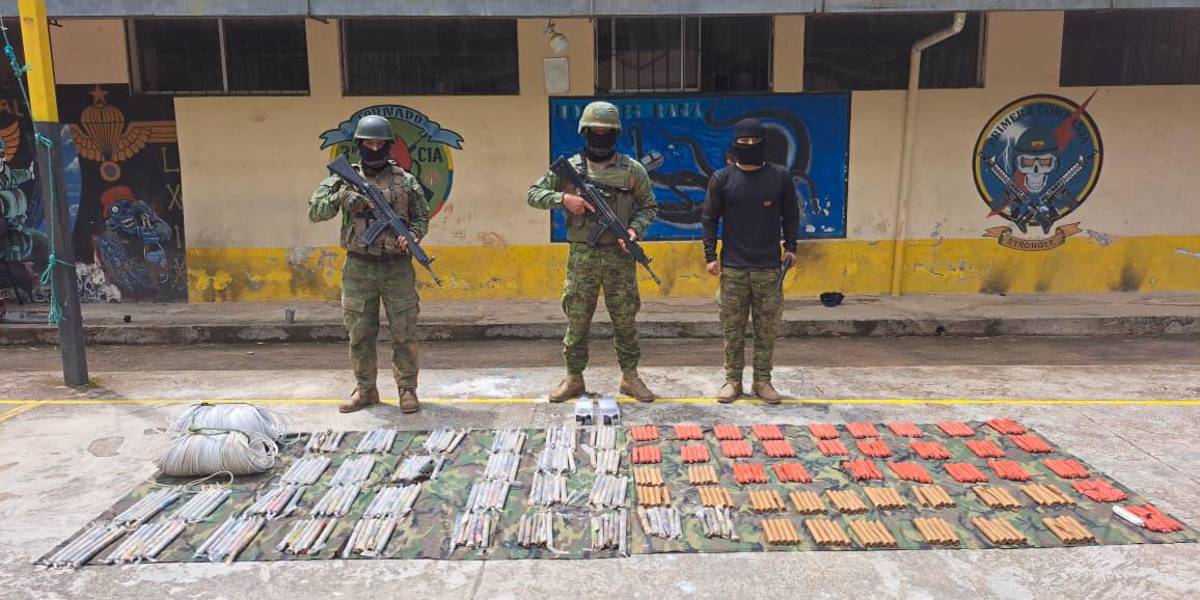 Carchi: Fuerzas Armadas incautan USD 136 mil en herramientas usadas para minería ilegal