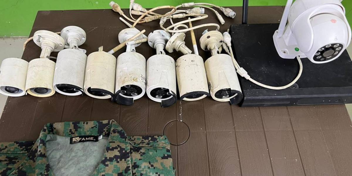 Una red criminal espiaba al Ejército con cámaras de videovigilancia en Los Ríos