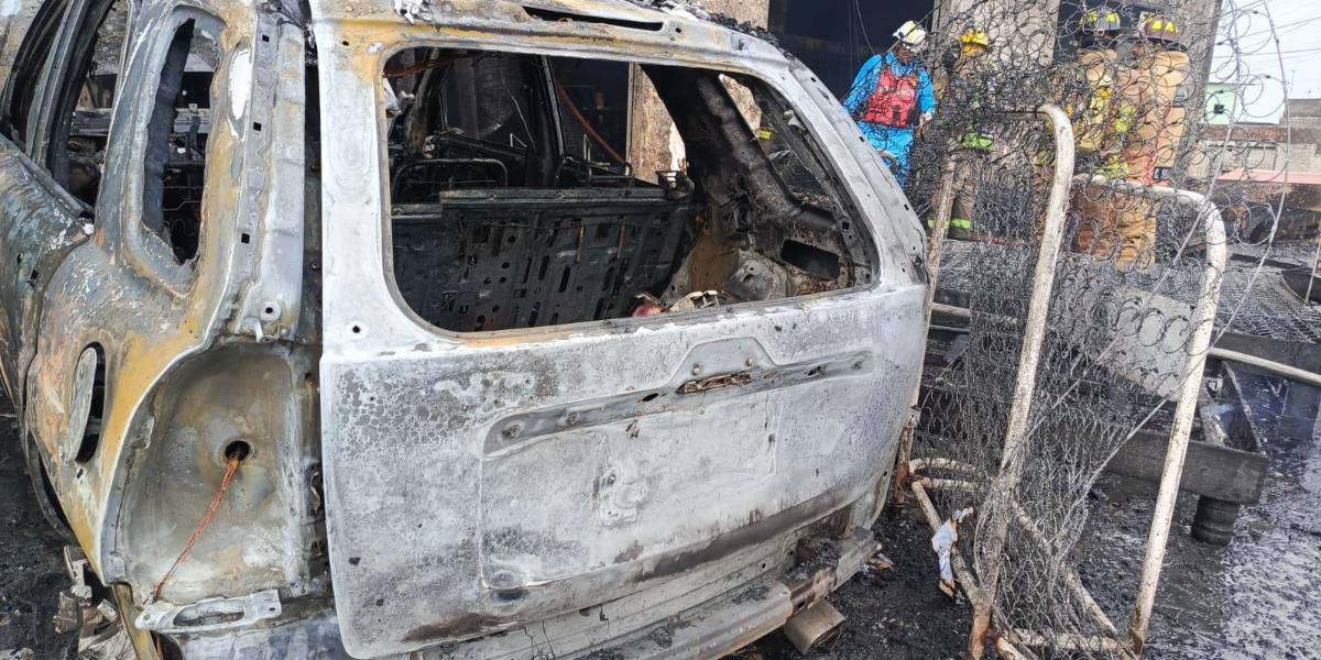 Guayaquil: Una mujer y una niña fallecidas tras incendio en local de colchones, en Vía a Daule