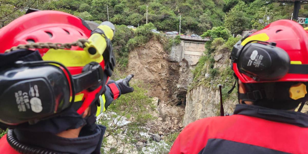 Quito: un solo carril habilitado en puente de la av. De los Conquistadores
