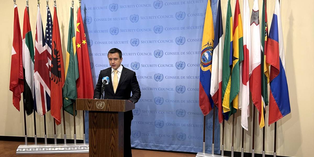 Daniel Noboa dice que él y sus ministros reciben casi a diario amenazas de muerte