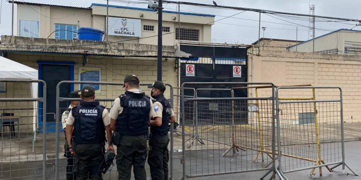 Noé Salcedo salió de la cárcel de Machala a una cita médica y volvió casi a la medianoche, embriagado