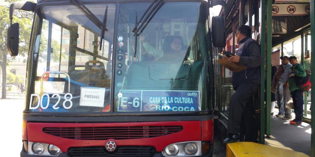 Quito: dos paradas de la Ecovía suspenden sus servicios durante 45 días
