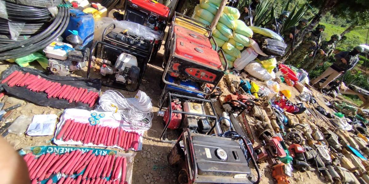 Más de 5 200 explosivos decomisados en las operaciones anticrimen en Ecuador