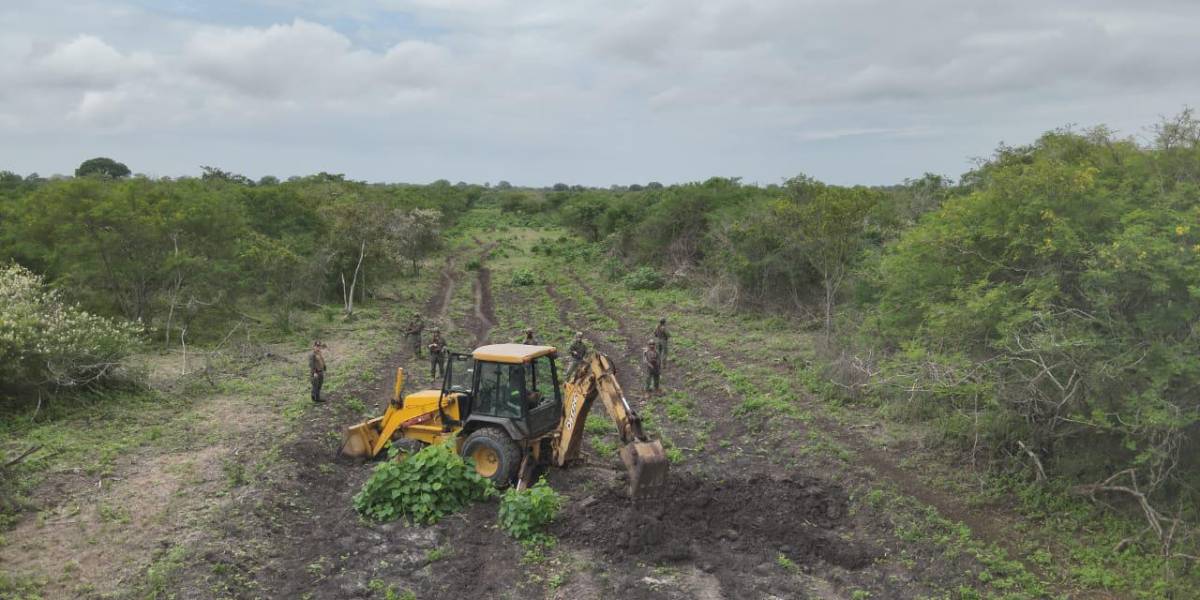 Militares destruyen pista clandestina de 1 500 metros que habría sido usada por narcoavionetas en Isla Puná