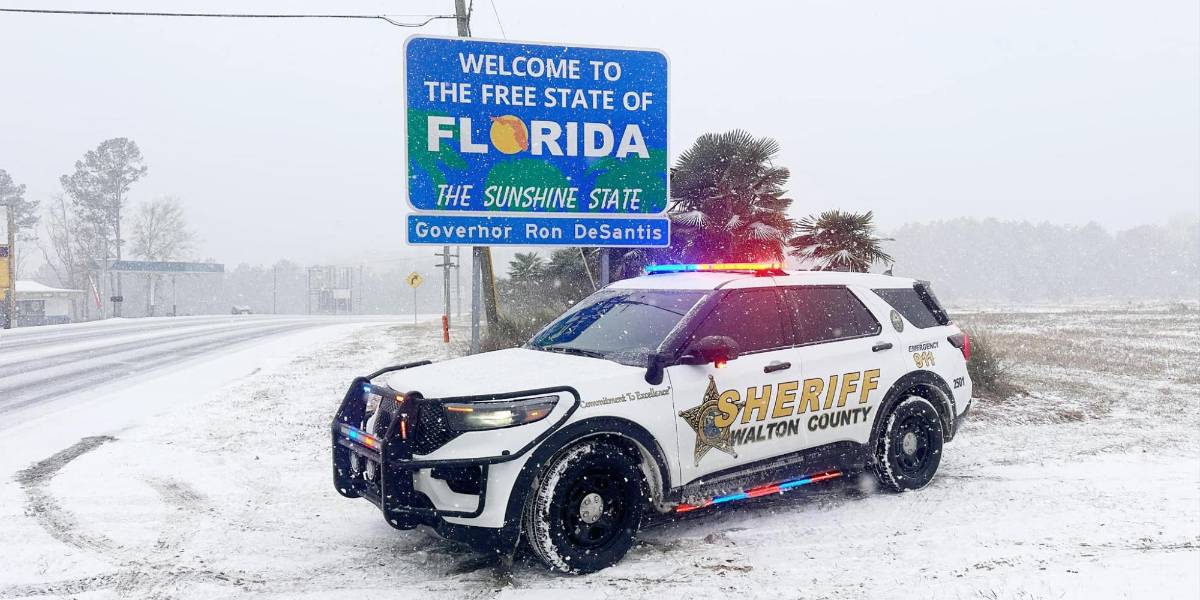 La nieve sorprende a Florida y Luisiana, y el frío intenso se apodera del noreste de EE. UU.