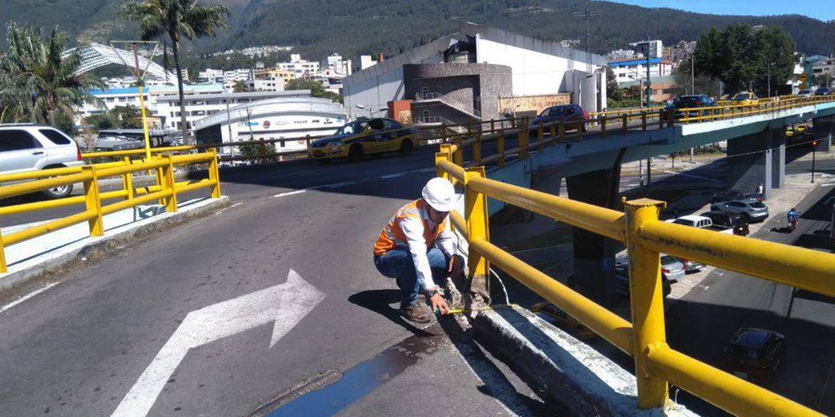 Quito: el puente de la avenida República recibirá mantenimiento durante 3 días