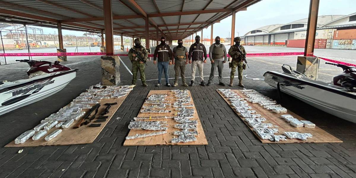 60 fusiles y pistolas son hallados en un contenedor que llegó a Guayaquil procedente de EE.UU.