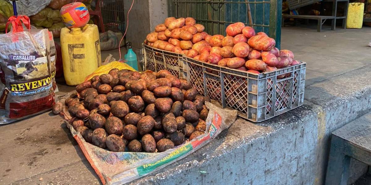 La papa chola, la lenteja y otros siete productos están más caros en mercados de Guayaquil