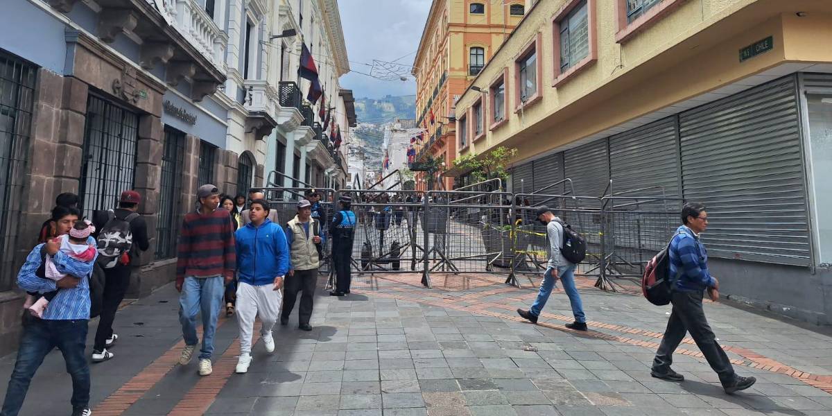 Quito | La seguridad se incrementa en el Centro Histórico previo a las movilizaciones