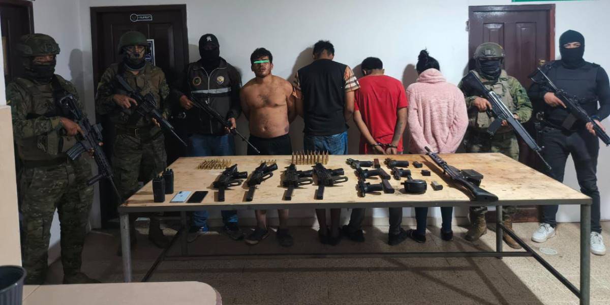 Playas: Extorsionadores tenían 10 armas de fuego y municiones