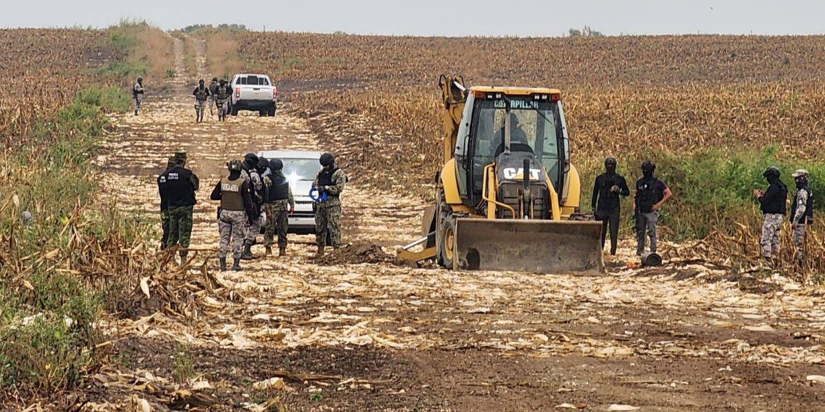 Una pista presuntamente usada por el narco fue destruida por militares en Montecristi, Manabí