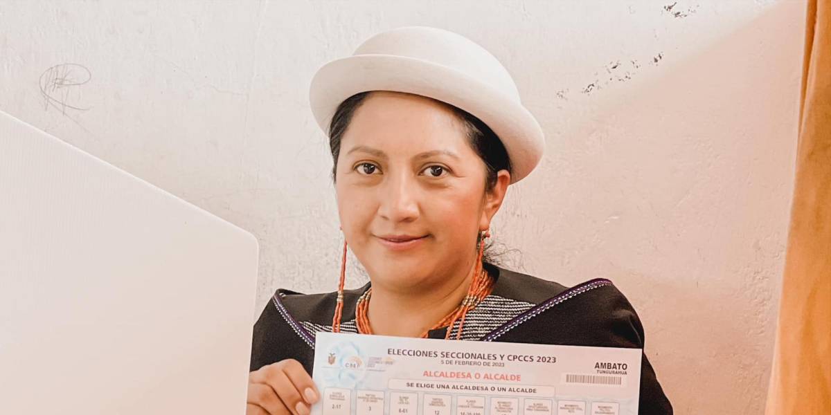 Resultados elecciones Ecuador 2023: Diana Caiza, la primera mujer indígena al frente de la Alcaldía de Ambato