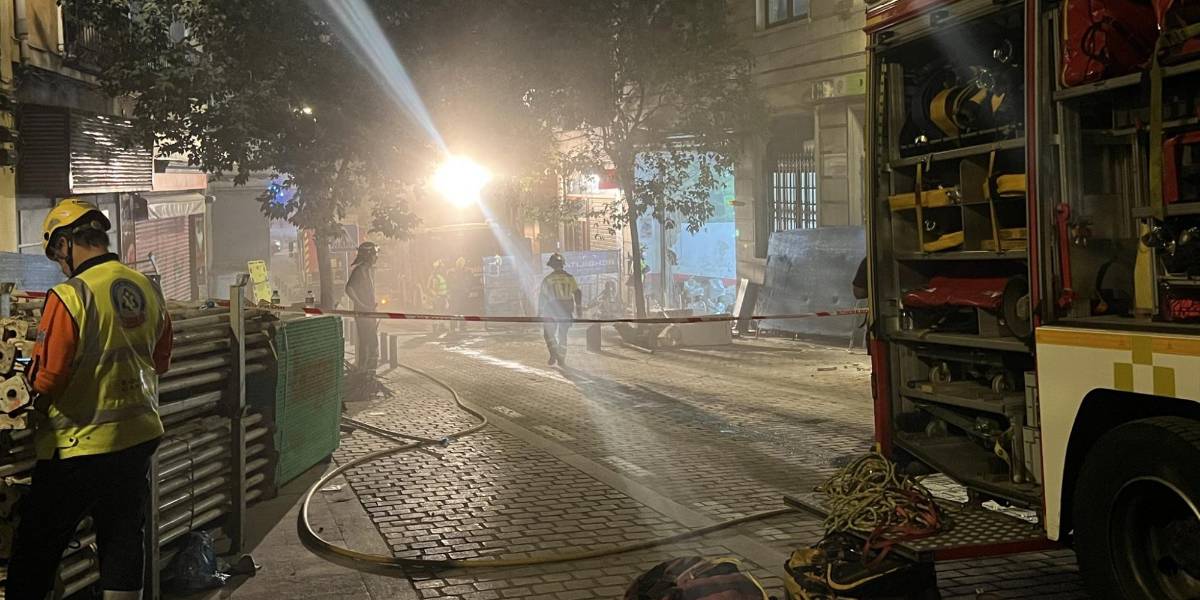 Un ecuatoriano, entre los desaparecidos en un edificio derrumbado en Madrid