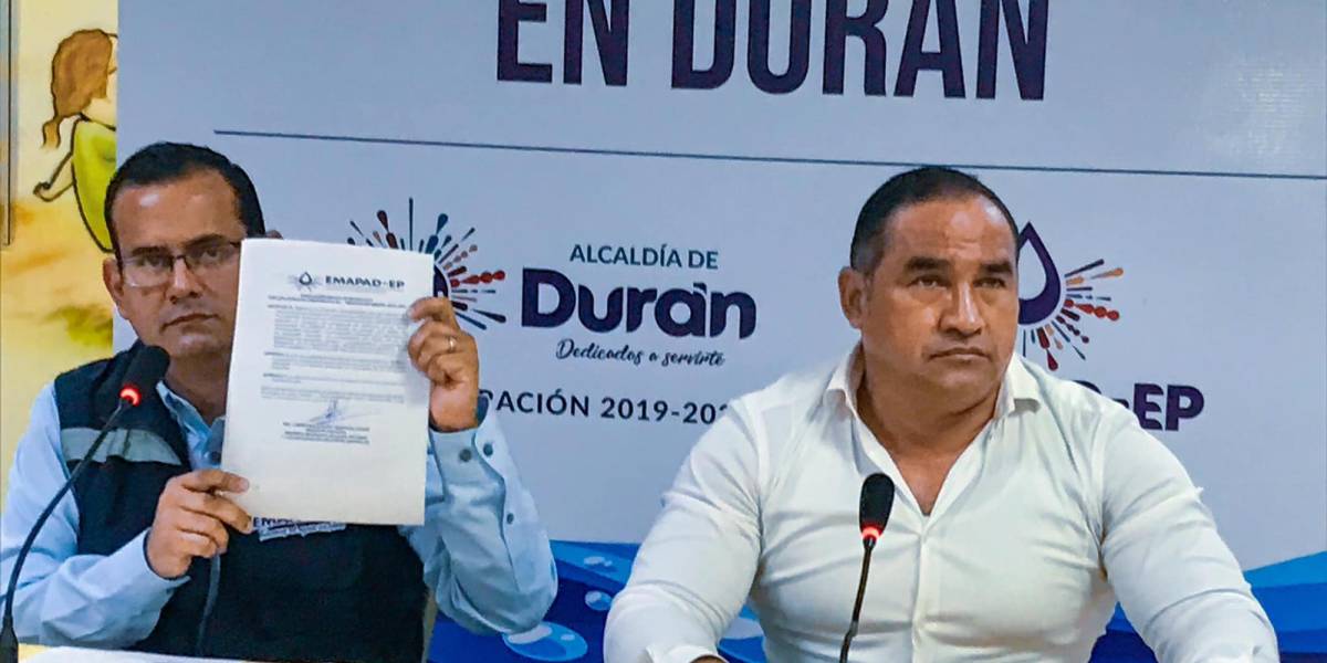 Declaran en emergencia el sistema de captación para el agua potable de Durán