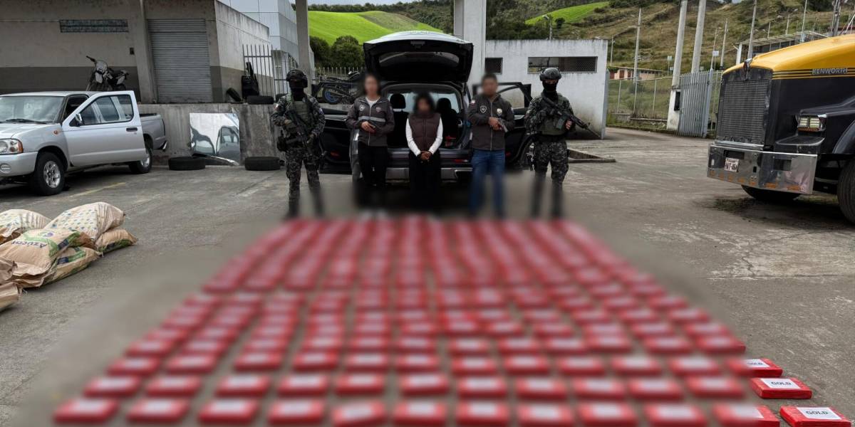 Una mujer que transportaba 249 kilos de cocaína en Tulcán permanecerá bajo prisión preventiva