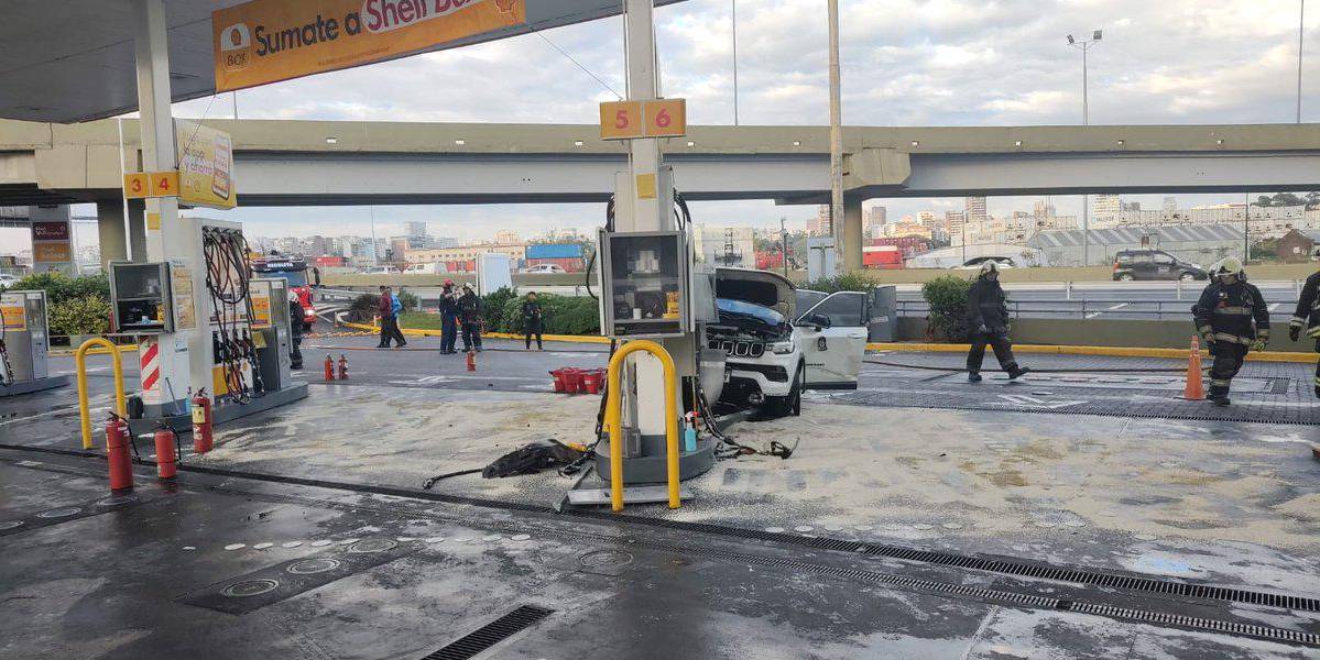 Jugador de Estudiantes de La Plata estrelló su auto contra una gasolinera, tras salir campeón