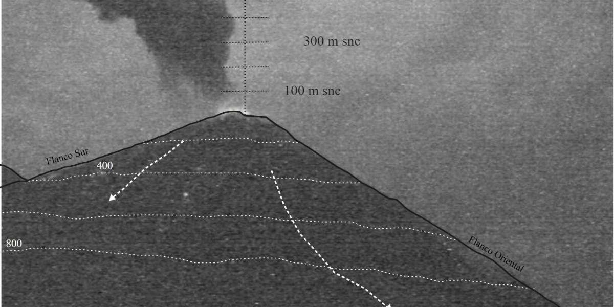 El volcán Sangay genera siete explosiones cada hora