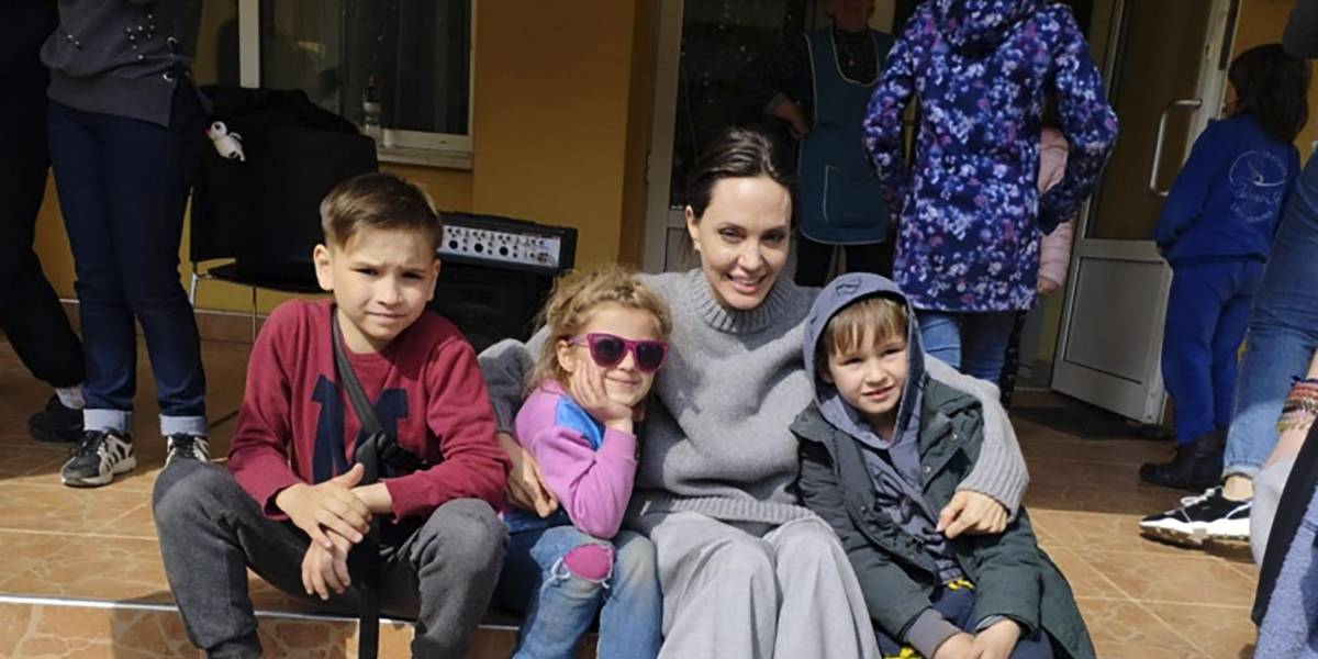 Angelina Jolie fue evacuada por alerta de ataque durante su visita a Ucrania
