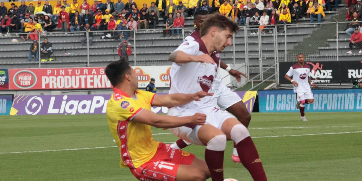 Aucas y Vinotinto sellan intenso empate en la LigaPro Ecuabet