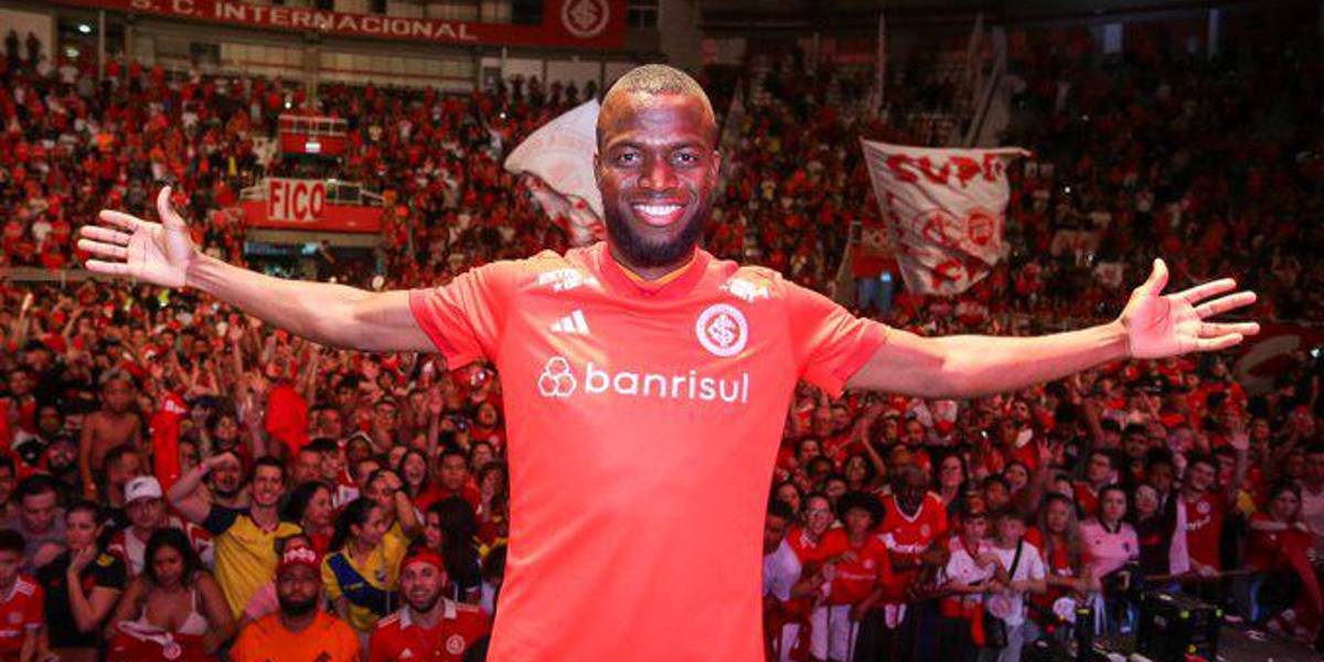 Enner Valencia desató una locura en su presentación como jugador del Inter de Porto Alegre