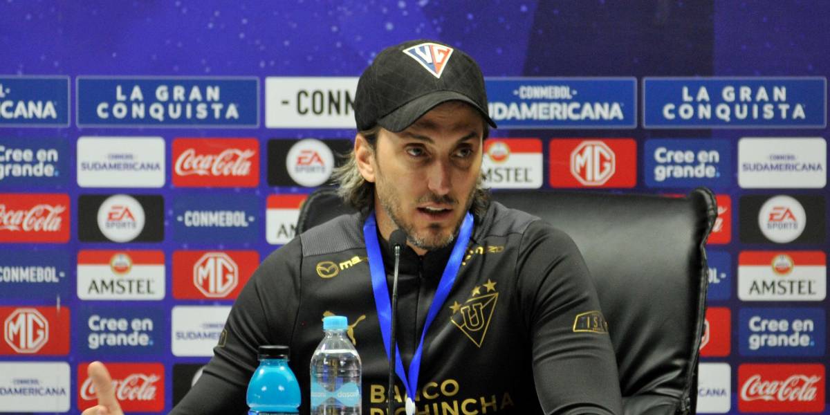 Luis Zubeldía habló sobre la victoria de Liga de Quito al São Paulo: Hoy había que ganar y lo conseguimos