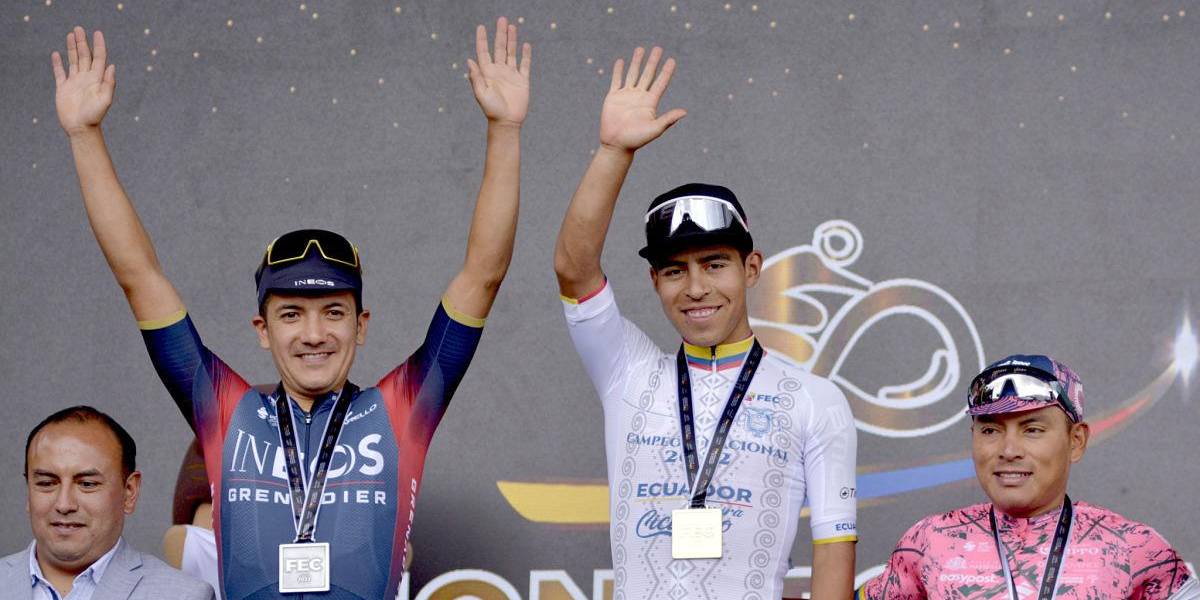 Richard Huera sorprende al ganar el campeonato nacional de Ruta por sobre Carapaz