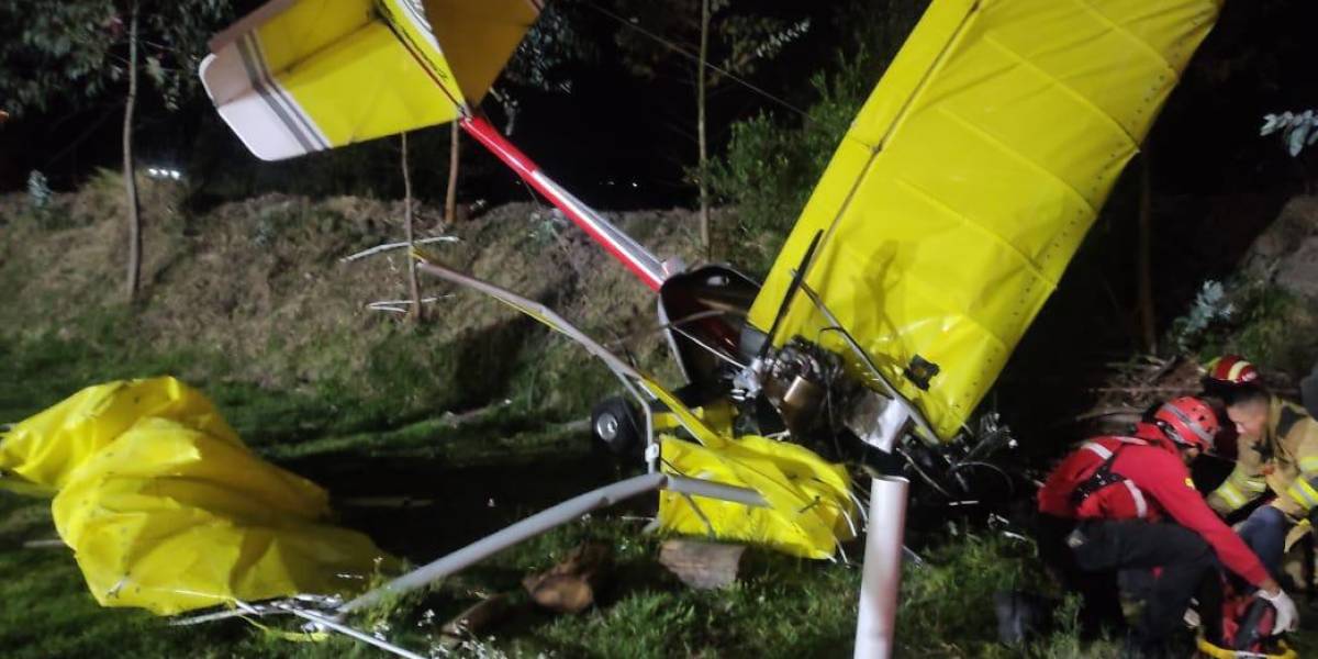 Una avioneta se accidentó en Tabacundo, este 18 de marzo