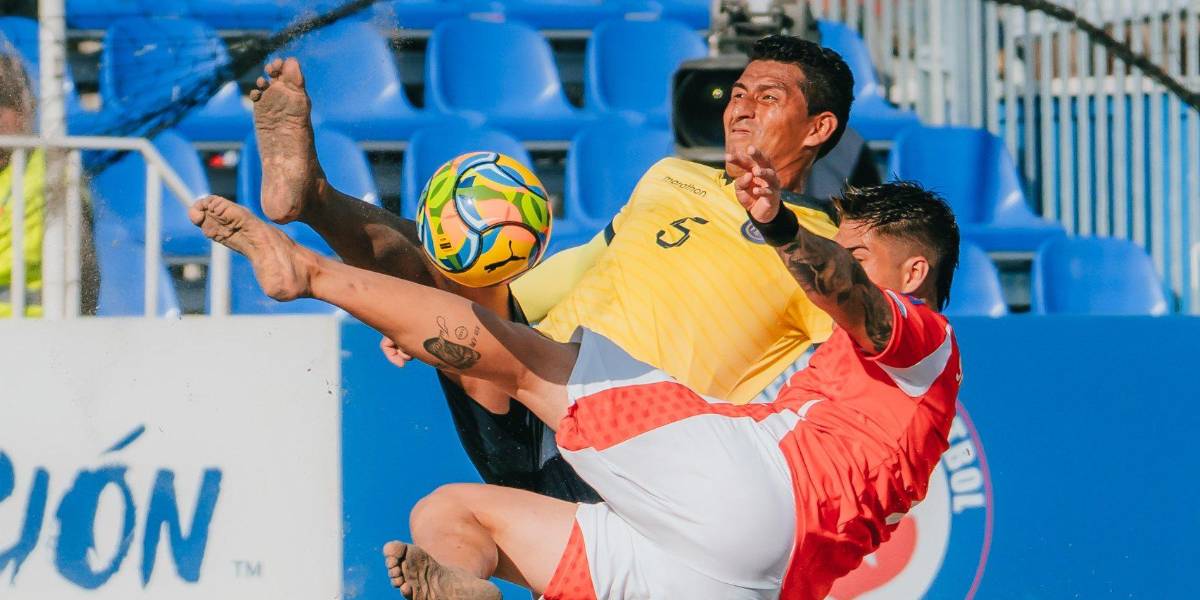 Chile remontó un 3-0 de Ecuador en la Copa América Fútbol Playa 2025