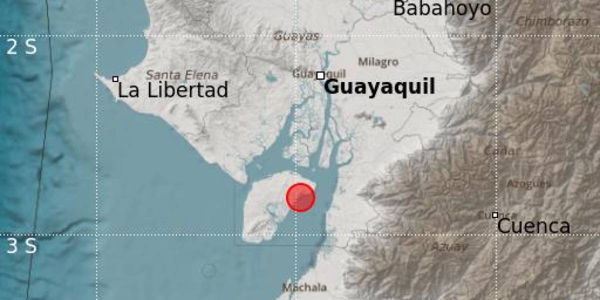 Se registra un sismo de magnitud 5.8 en la isla Puná, epicentro del último terremoto en Ecuador