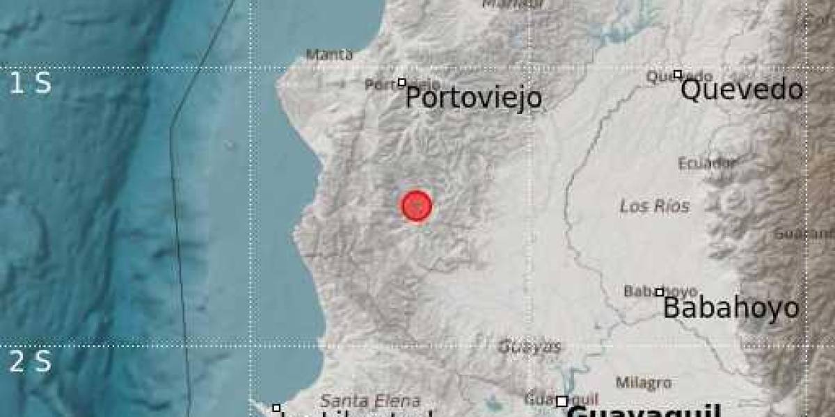 El Instituto Geofísico registra sismo de 4,5 en Paján, Manabí