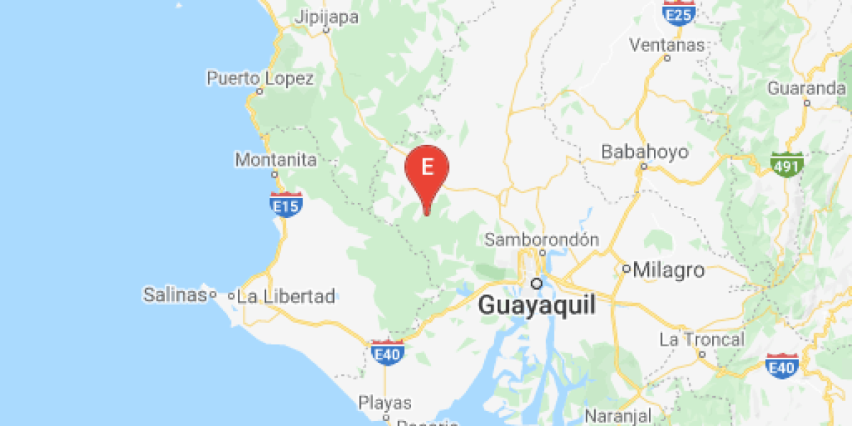 Sismo de magnitud 4,91 se produjo en la provincia del Guayas