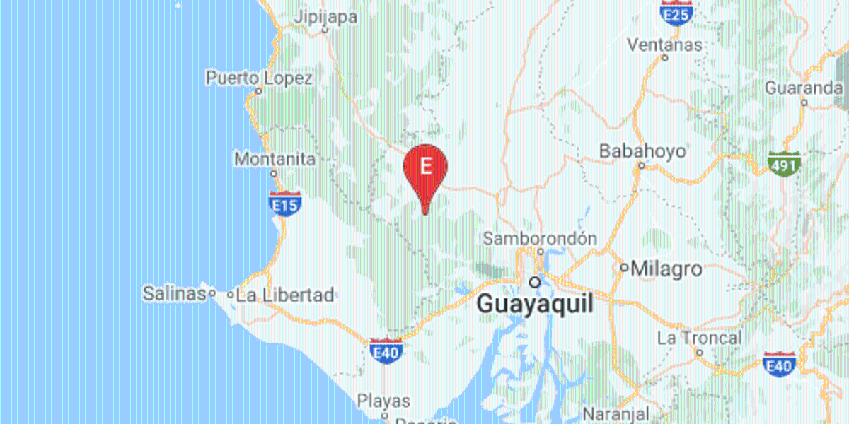 Sismo de magnitud 4,91 se produjo en la provincia del Guayas