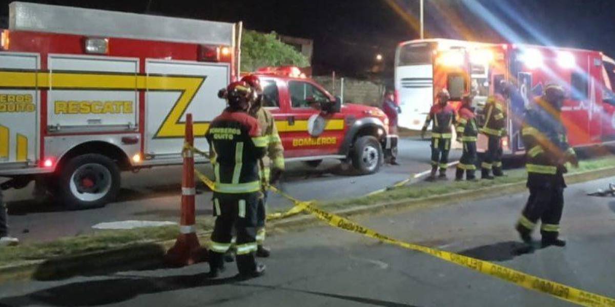 Quito: una persona falleció tras siniestro de tránsito en la Panamericana Norte