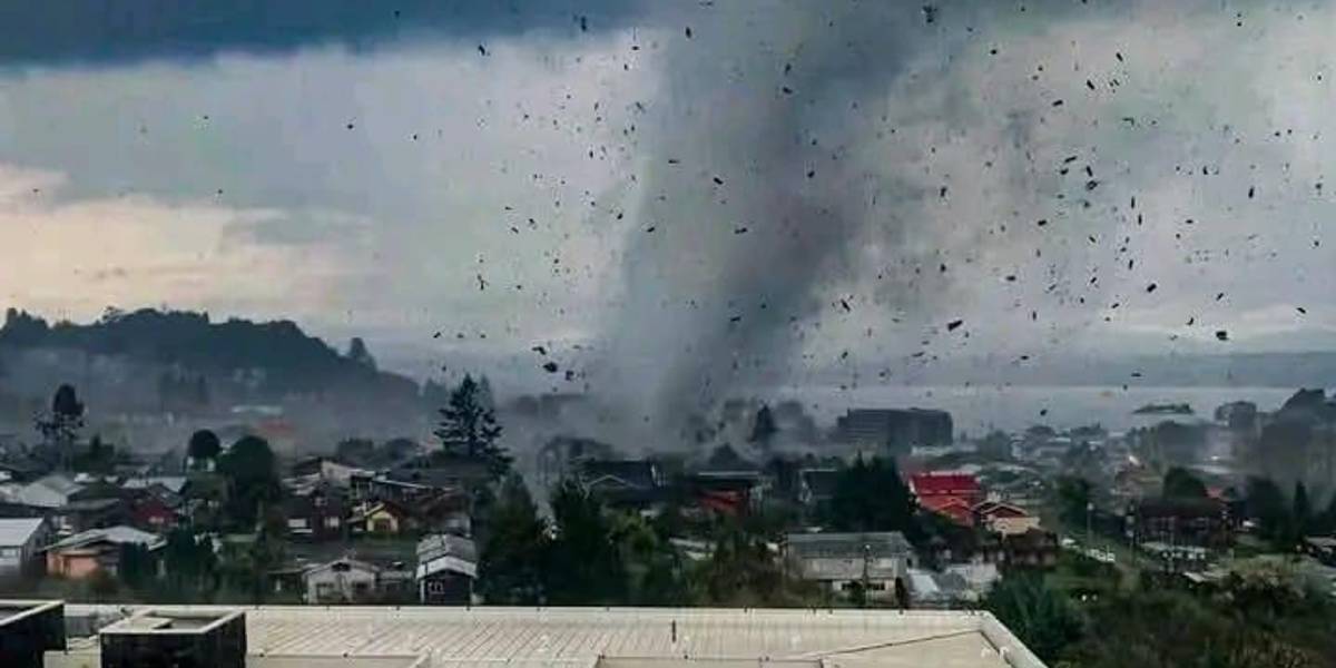 Un tornado en Puerto Varas, en Chile, deja destrucción y daños en viviendas