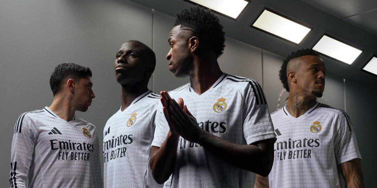 Real Madrid presentó la nueva camiseta para la temporada 2024/2025.