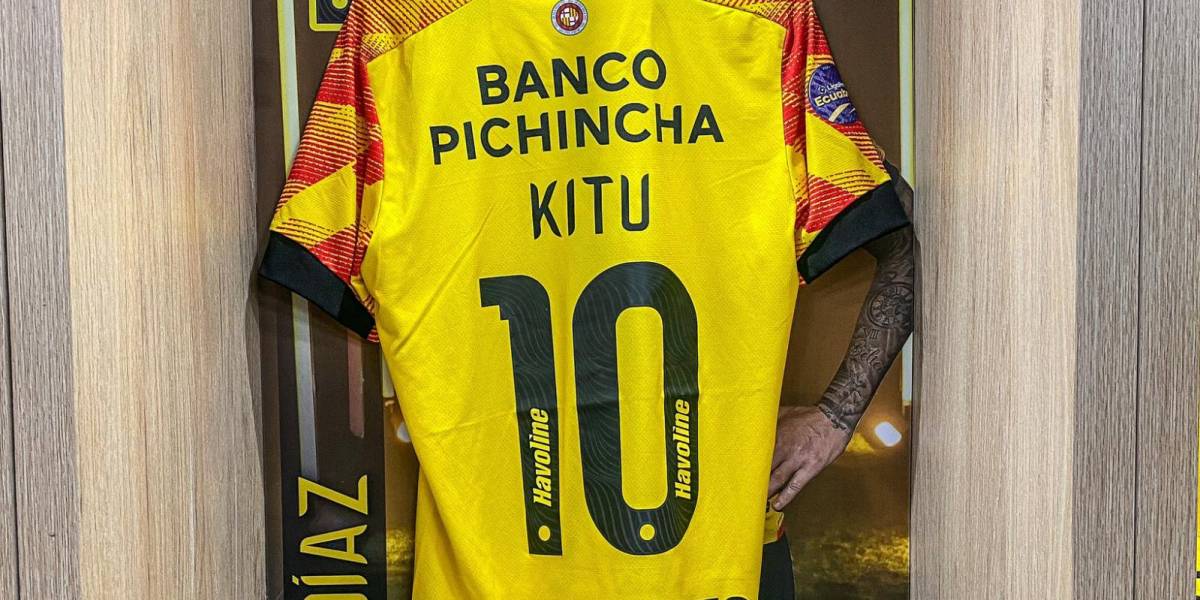 Camiseta de Damián Díaz, jugador de Barcelona SC