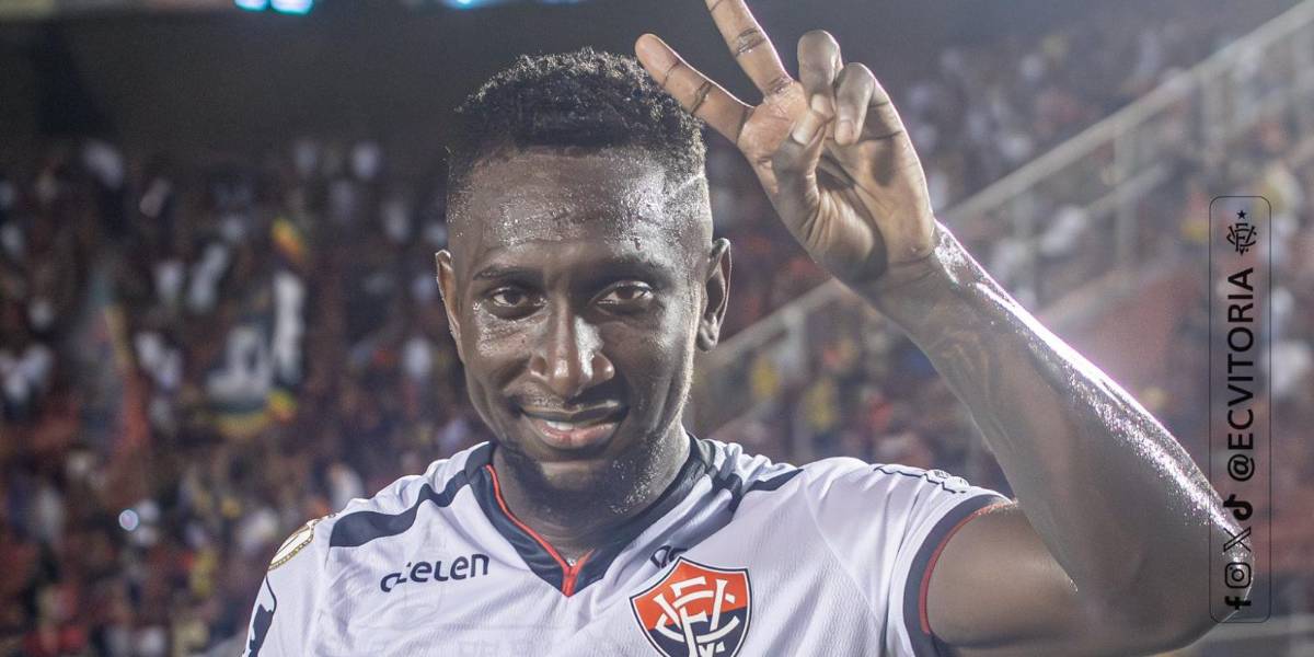 Erick Castillo anotó un gol en el triunfo del Vitória ante el Atlético Mineiro