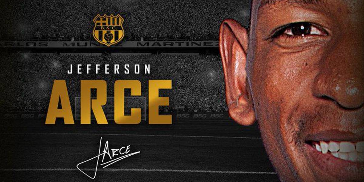 Jefferson Arce, nuevo jugador de Barcelona SC