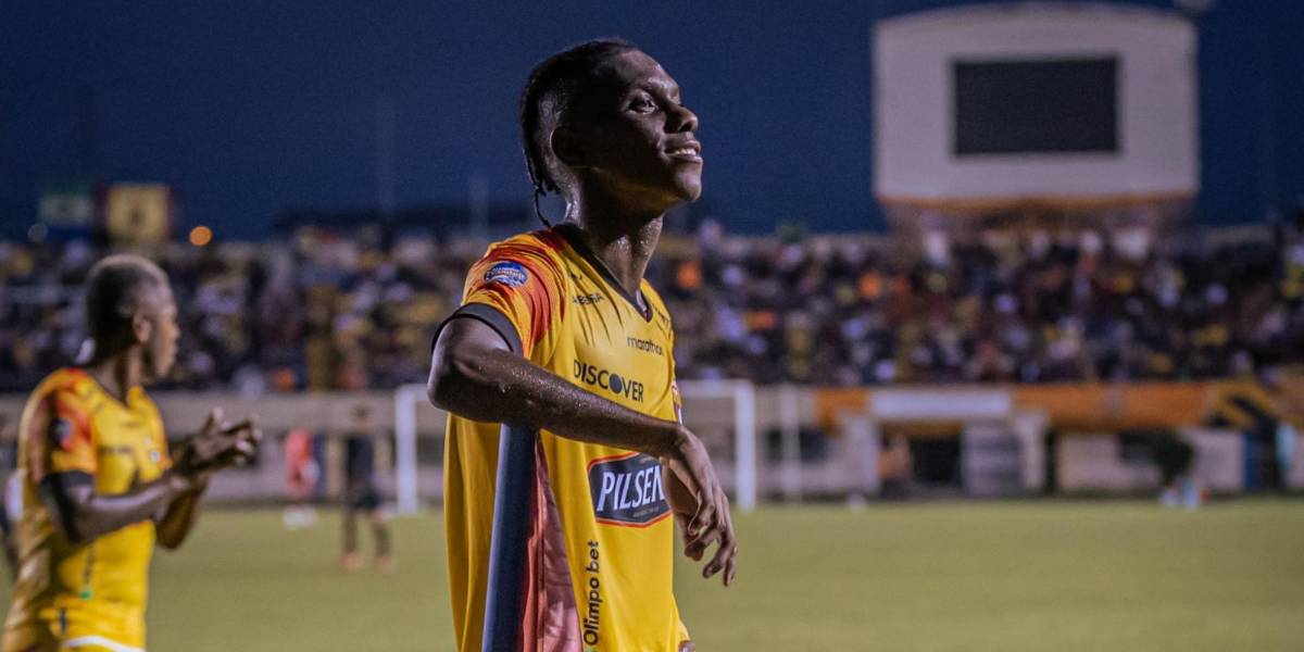 Allen Obando le dedicó su segundo gol con Barcelona SC a su abuela fallecida