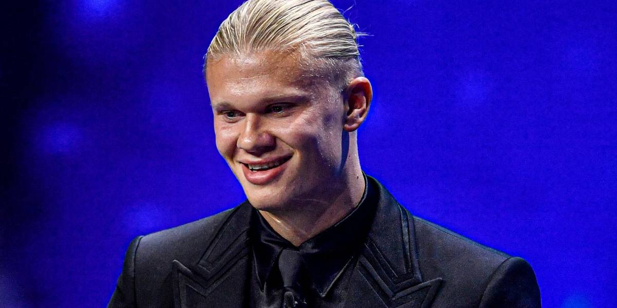 Sorteo Champions League: el noruego Erling Haaland fue elegido como mejor jugador del año de la UEFA
