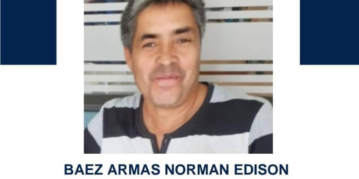 Quito: Norman Edison Báez Armas, taxista de aplicación, desaparecido desde el 9 de abril