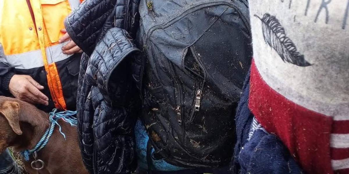 La mochila y la chompa de Lucas Campaña aparecieron en el cerro Puñay, pero aún no hay rastro de él