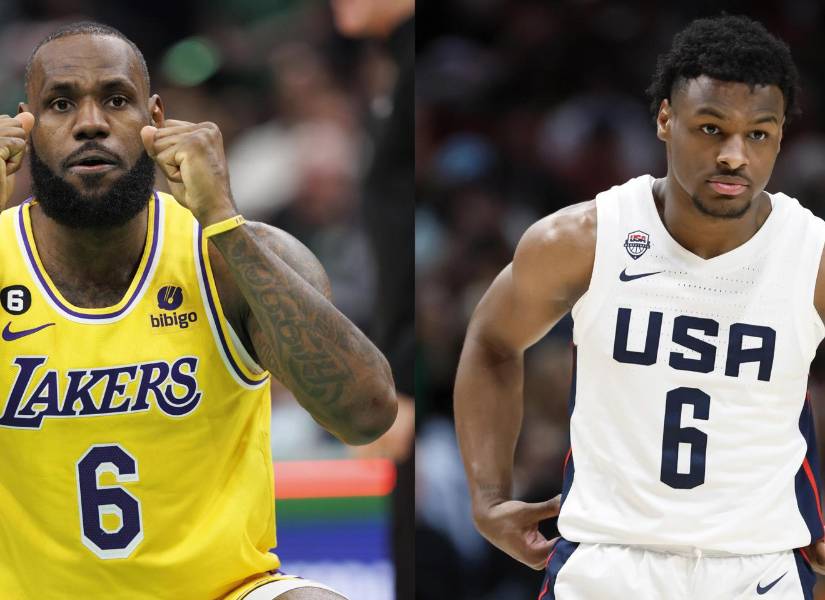 LeBron y Bronny James serán el primer dúo padre-hijo en jugar al mismo tiempo en la NBA.