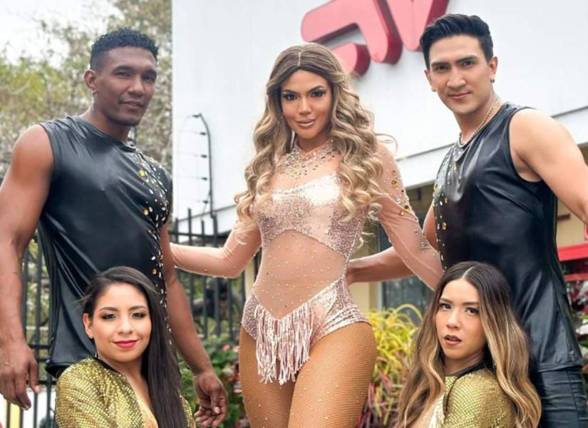 Conny Garcés y el cuerpo de baile