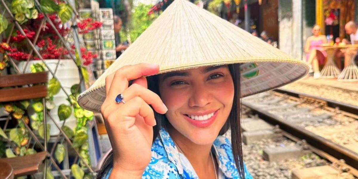 Michela Pincay visita una de las siete maravillas del mundo en compañía de su novio