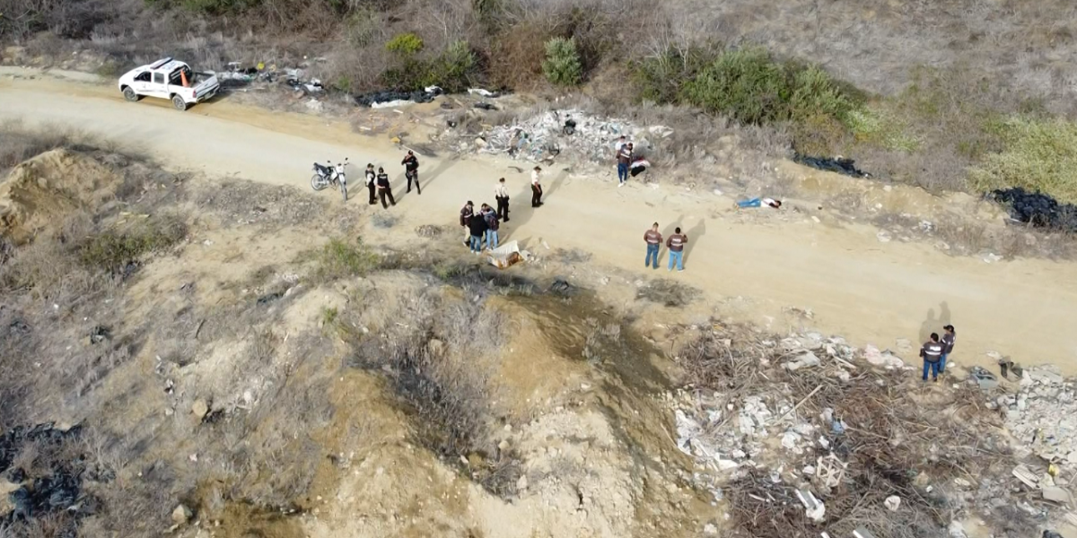 Dos hombres fueron asesinados cerca de un botadero de basura de Anconcito, en Santa Elena