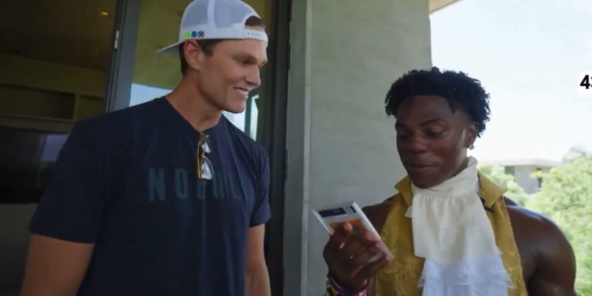 Tom Brady sorprende a iShowSpeed con un regalo de colección de Cristiano Ronaldo valorado en USD 100 mil