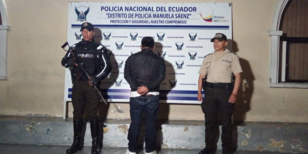 Quito: la Policía capturó a hombre que se fugó junto a Fabricio Colón Pico de la cárcel de Riobamba